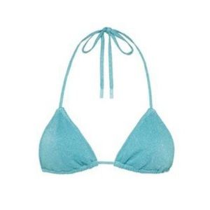 Triangl Vinca Baby Blue Sparkle Bikini Top M